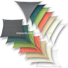 HDPE Outdoor Uv Protection Color verde Estacionamiento de coches Shade Sail